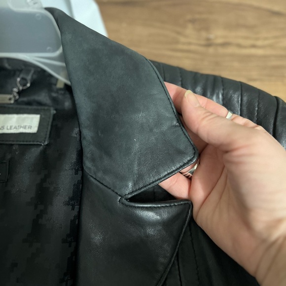 Wilsons Black Leather Jacket Women’s Large - Picture 14 of 16